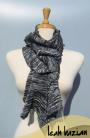 Multi Knit Scarf in Black