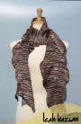 Multi Knit Scarf in Dark Pink