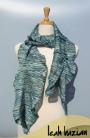 Multi Knit Scarf in Teal